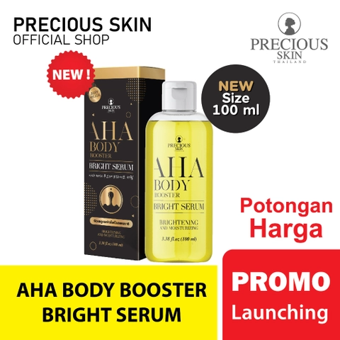 PRECIOUS SKIN - AHA Brightening & Whitening Booster Body Serum Jumbo Size (AHASR100)