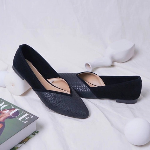 SandalKoo - Flatshoes Casual Rosita Hitam