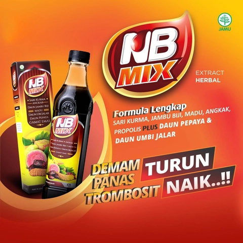 SARI KURMA ANGKAK NB MIX - Untuk Stamina / Daya Tahan Tubuh / Pemulihan Sakit DBD / Pencernaan / Dll
