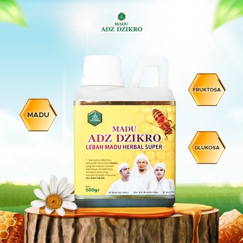 NABAWI HERBAL - Madu Adz Dzikro Herbal Super 500gram