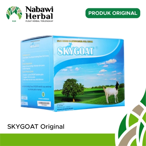 NABAWI HERBAL - Susu Kambing Etawa Bubuk SKYGOAT Original Vanilla 1 Box Isi 10 Sachet