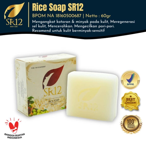 SR12 Herbal Skincare - Rice Soap