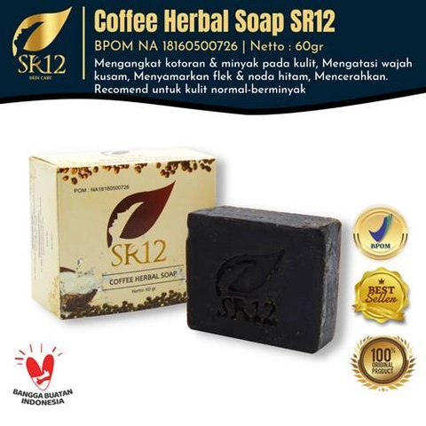 SR12 Herbal Skincare - Coffee Herbal Soap Bar