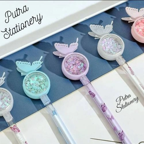 Putra Stationery - Pulpen Gel Kupu-Kupu Anti Nyamuk
