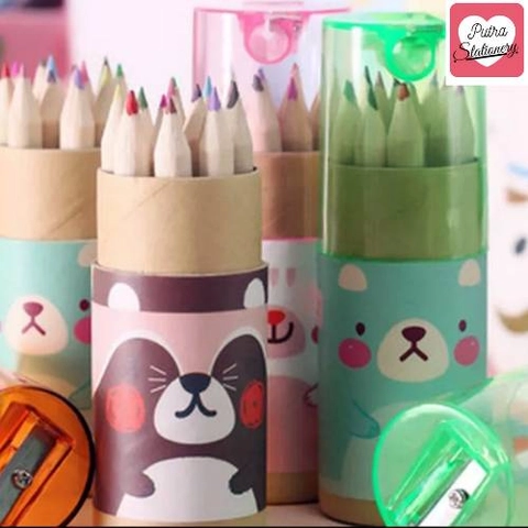 Putra Stationery - Pensil Warna Imut Bonus Rautan