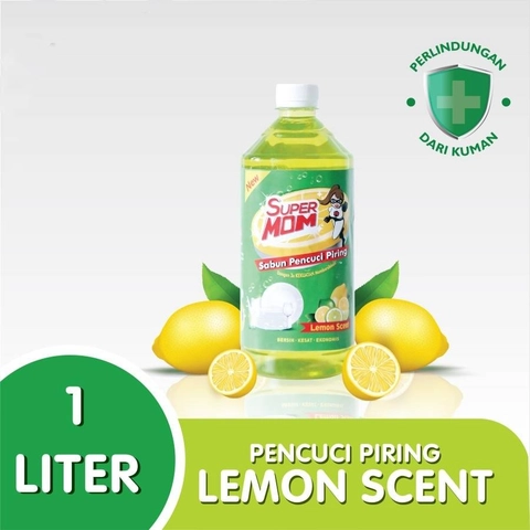 SuperMOM - Sabun Pencuci Piring Active Concentrated 1L