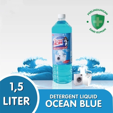 SuperMOM - Detergent Liquid Ocean Blue 1 5L