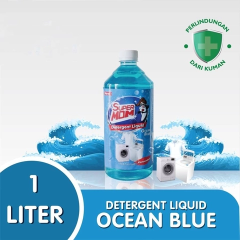 SuperMOM - Detergent Liquid Ocean Blue 1L