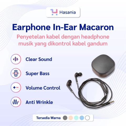 Hasania Elektronik - Earphone In-Ear Macaron
