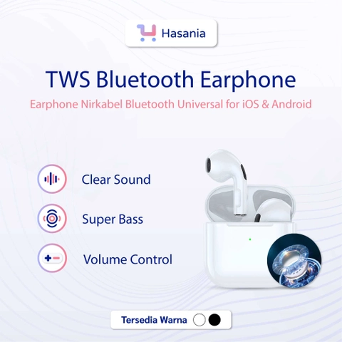 Hasania Elektronik - Earphone Wireless TWS Bluetooth