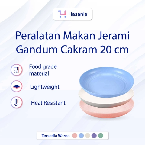 Hasania Home - Piring Makan Wheat Straw Oval