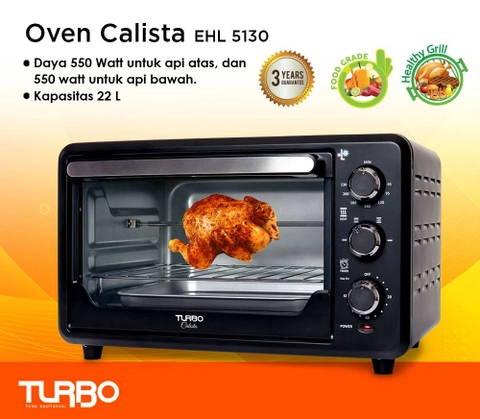 Turbo - Oven New Calista 22L Rotary EHL5130