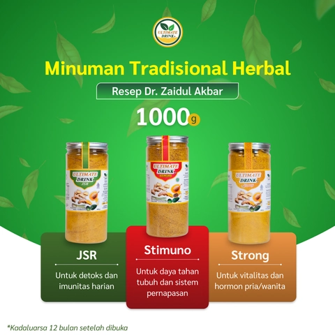 ULTIMATE DRINK - JSR (READY) 1kg Serbuk Minuman Kunyit Minuman Herbal