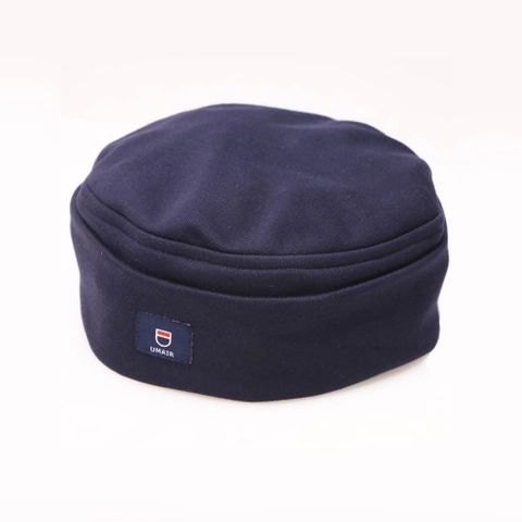 Umair - Peci Lipat Mesir Kopiah Polos Navy