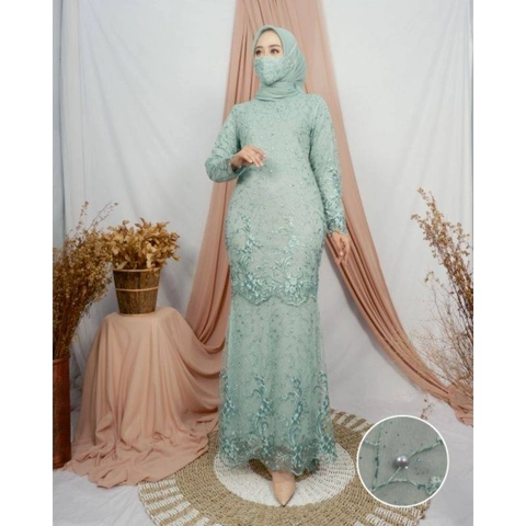 Urbaya - Two tier dress tosca 12 pcs