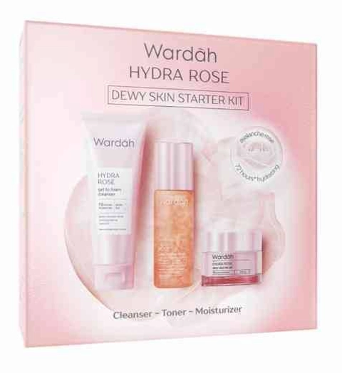 EVM Stockist - Wardah Hydra Rose Dewy Skin Starter Kit