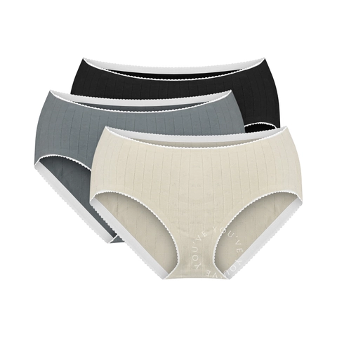Youhave - Youve YouHave 3PCS Celana Dalam Seamless CD Seamless CD Wanita Panty Katun 300068