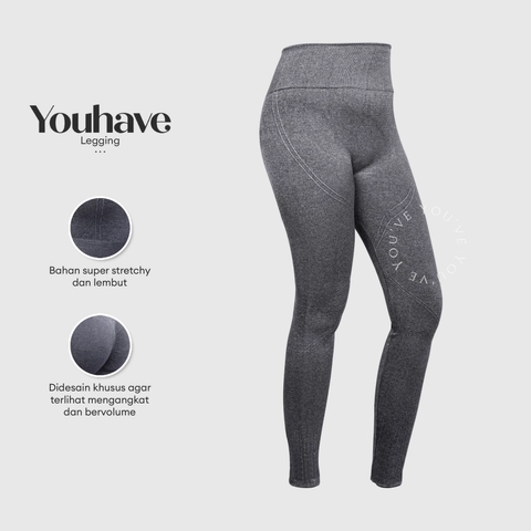 Youhave - Legging Wanita Celana Olahraga Senam Aerobik Zumba Gym Fitness Sportwear Wanita Y00004B