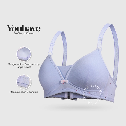 Youhave - BH Wanita Bra Wanita Remaja Busa Sedang Beha Be Ha Tanpa Kawat Perempuan Remaja 100205