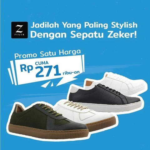 ( Cuci Gudang ) Zeker Sepatu Sneakers Pria Zeko