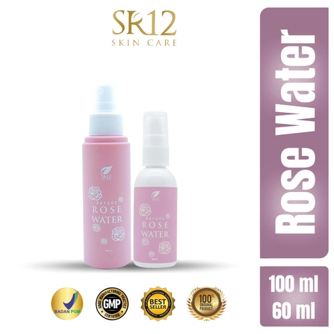 SR12 Skincare - Face Mist Setting Spray Make Up Tahan Lebih Lama Rose Water SR12 Pengawet Make Up Penyegar Wajah
