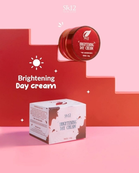 SR12 Skincare - Brightening Cream SR12 Mencerahkan Wajah Menyamarkan Bekas Jerawat Flek Hitam Melembabkan Wajah