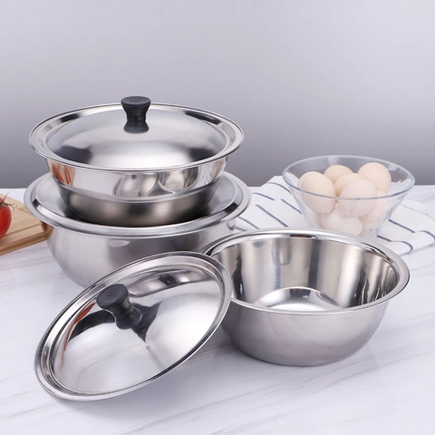 [PO] Orderpedia Kitchen - Mangkok Stainless dengan Tutup Berbagai Ukuran