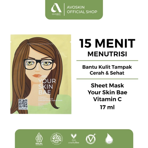 AVOSKIN OFFICIAL - YSB Vitamin C + Hyaluronic Acid Concentrated Serum Mask