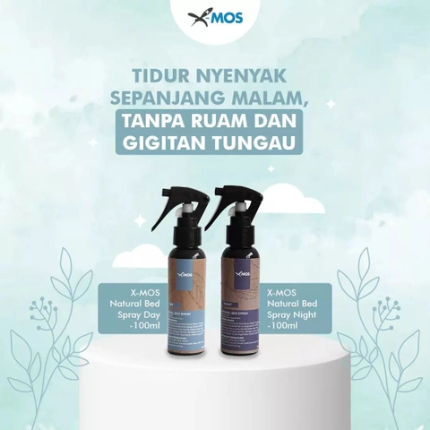 X-MOS Natural Bed Spray Day dan Night - Anti Bacterial