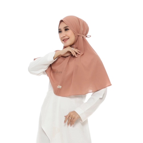 Erdua - Bergo Rayna By Erdua Bergo Hijab Instan Diamond Crepe Jilbab Tali