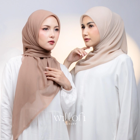 Sakura Baru - Sakura Baru X Willofi - Paris Jadul Adiva Segiempat Bahan Paris Premium Muslim Lembut Square Wanita