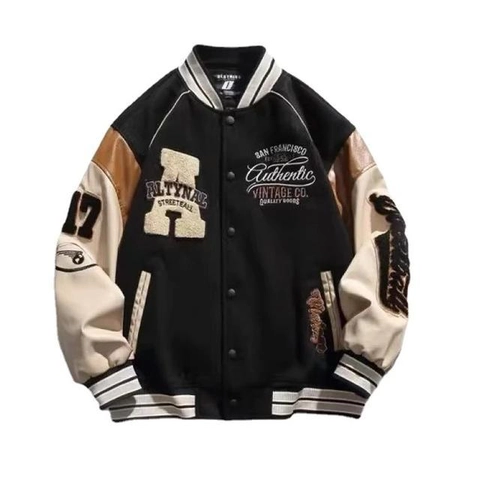 Bursanekashop - JAKET BASEBALL VARSITY OVERSIZE UNISEKS SWEATER BISBOL JACKET JAKET PRIA MURAH STREET KOREAN
