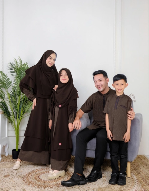 Arra - [PO] Baju Sarimbit Marwah Brown Walnut