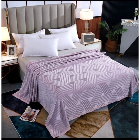 Dylan 19 [TA] - Selimut Polos 3D 180X200 - UNGU MUDA