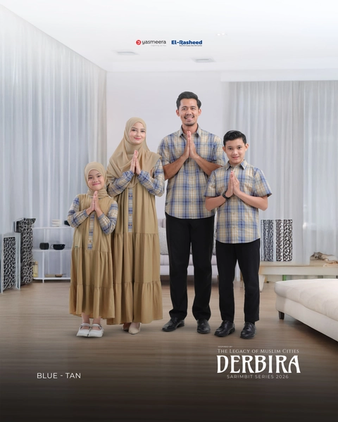 Yasmeera Official - SARIMBIT 2026 DERBIRA SERIES WARNA BLUE-TAN