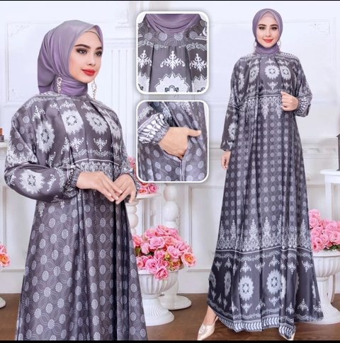 Celin Fashion [TA] - GAMIS AMNA MOTIF M L XL XXL JUMBO