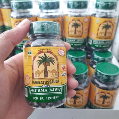HABBATUSSAUDA CAP KURMA AJWA - Habatusauda kapsul Serbuk - Jintan Hitam Serbuk Dalam Kapsul