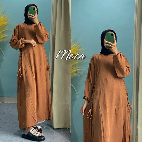 MEQA DAILY - MEGA DAILY - Rosetta Dress Gamis Wanita