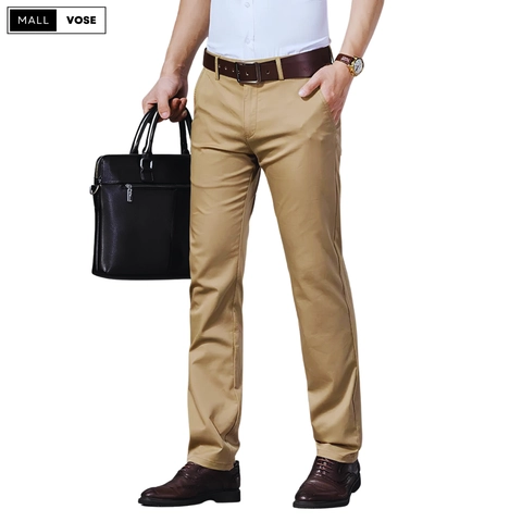 MALLVOSE - Celana Chino Panjang Pria Mocca Pants