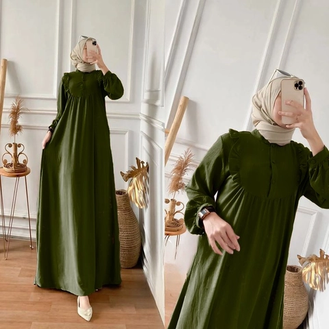 diesa - Gamis Dress Moana Maxy Bahan Crinkle Premium