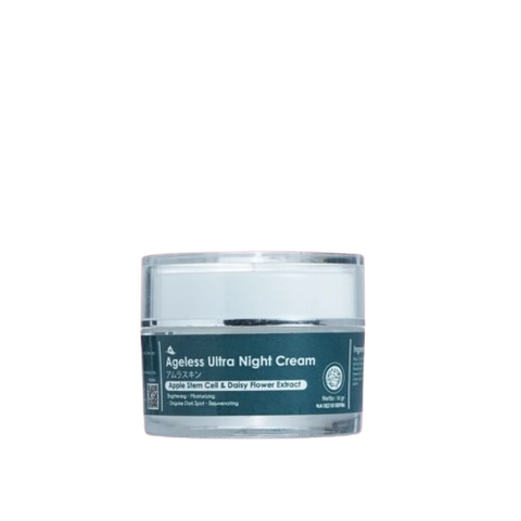 Reglow skincare - AMURA Agless Ultra Night Cream10gr-Mencerahkan&Memudarkan Flek Hitam