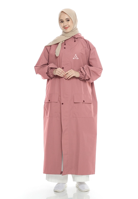 Atva Bags - Atva Bags - Jas Hujan Hijab Varsha Series Dusty Pink