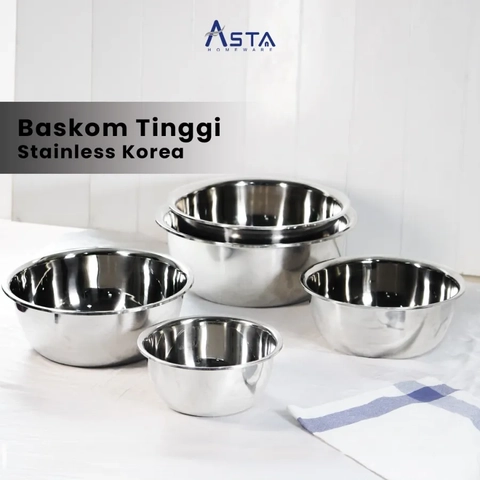 Asta Homeware - Asta Mixing Bowl Baskom Wadah Makanan Stainless Steel