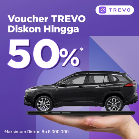 TREVO - Voucher diskon Sewa Mobil Di Aplikasi TREVO