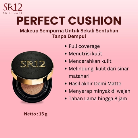 SR12 Jawa Barat - SR12 Cushion SPF 30 Full Coverage Tahan Lama Dan Mencerahkan Kulit