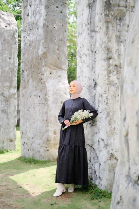 Gamis Motif Wanita Dewasa Monella Series