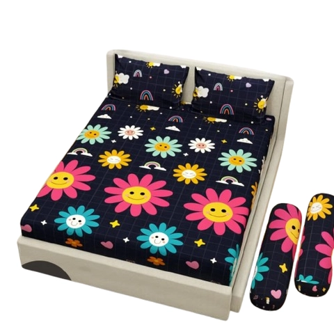 Galeripuko - Sprei Katun Premium Motif Smile Flower