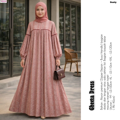 Griya Busanaku Solo - Gheeta gamis wanita muslimah bahan rayon premium