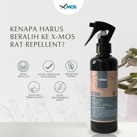 X-MOS Rat Repellent - Pengusir Tikus Bahan Alami