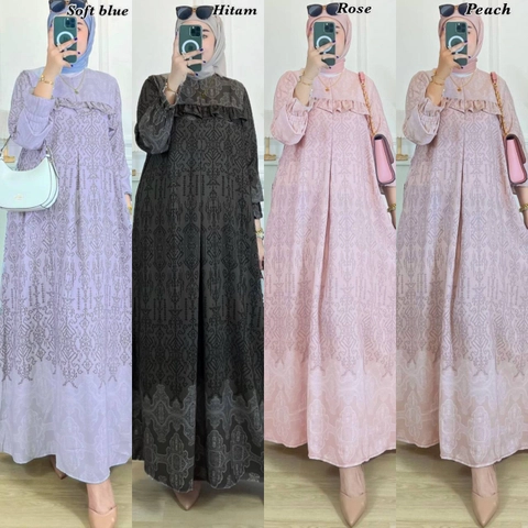 Khisna collection - New Safa dress gamis wanita dewasa terbaru